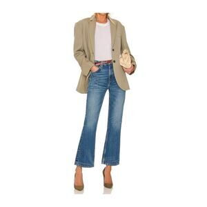 RE/DONE 70's Loose Flare Jeans Arroyo Blue With Rip 147-3W7FPT Size 30 Classic